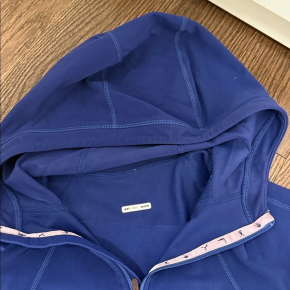 🍋Lululemon retro Wet Dry Warm 1/2 zip Hoody size 8 - Picture 2 of 8